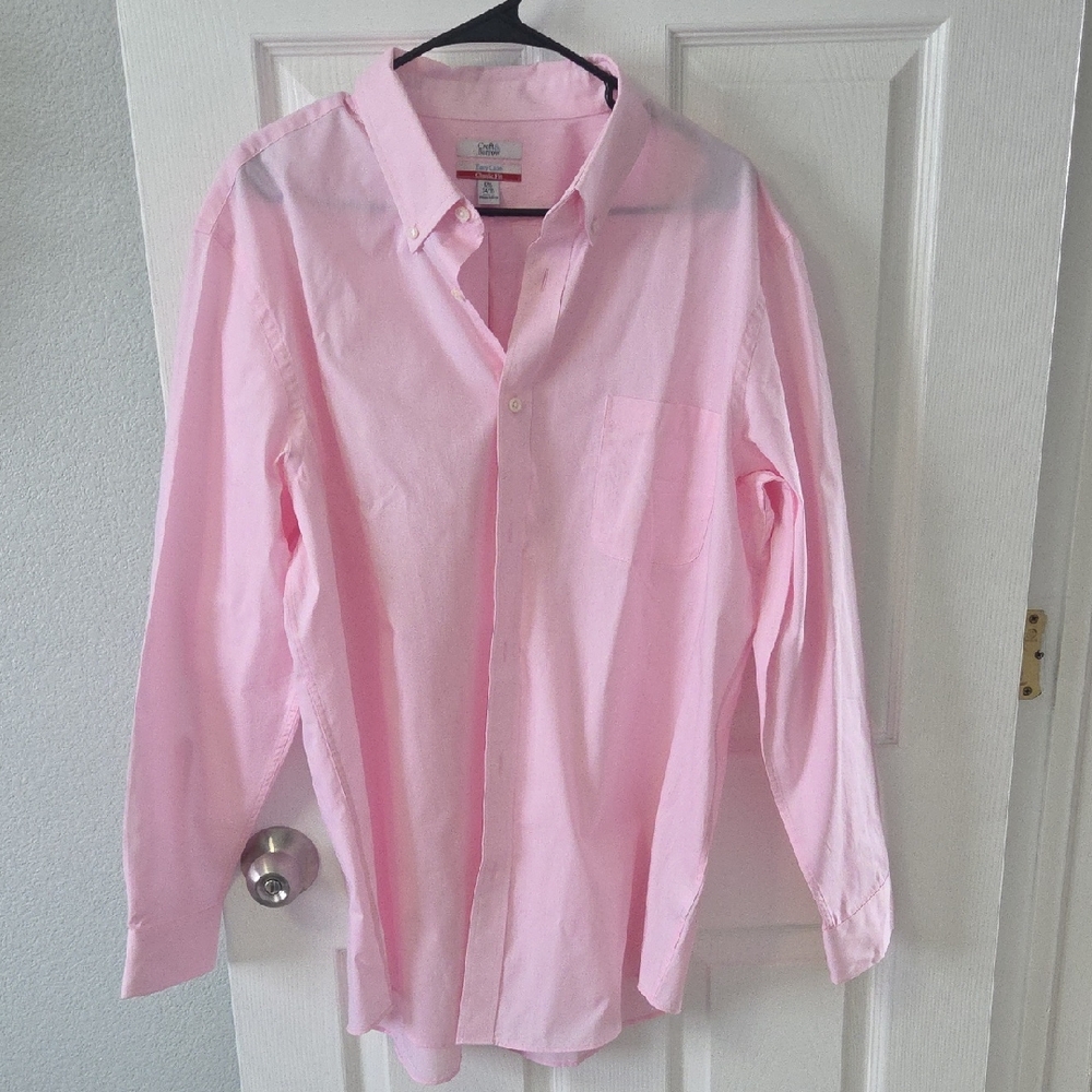 Croft & Barrow Light Pink Casual Button Down Shirt